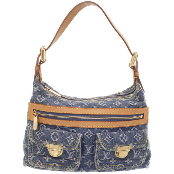 Louis Vuitton Bag PM Denim Baggy Shoulder Monogram Blue - Picture 2 of 9